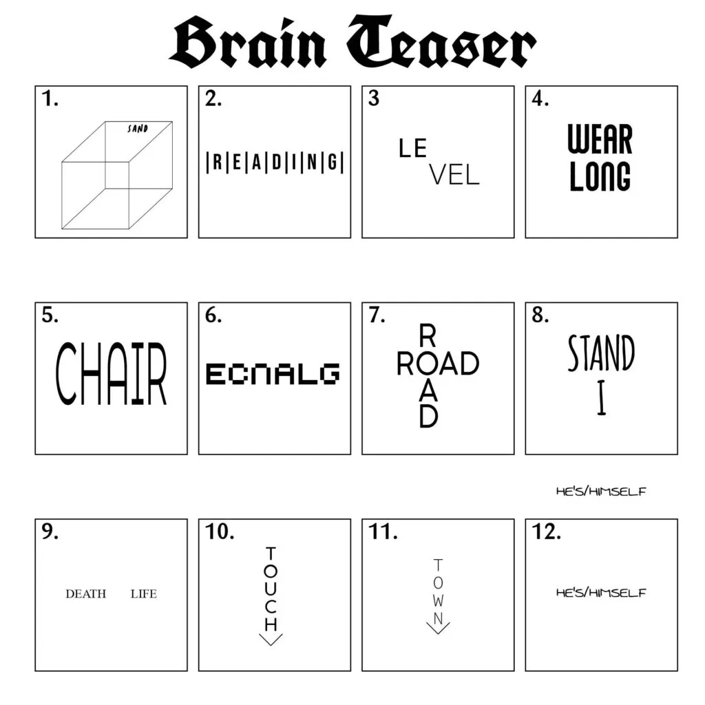 Brain Teasers Printable Puzzles For Adults