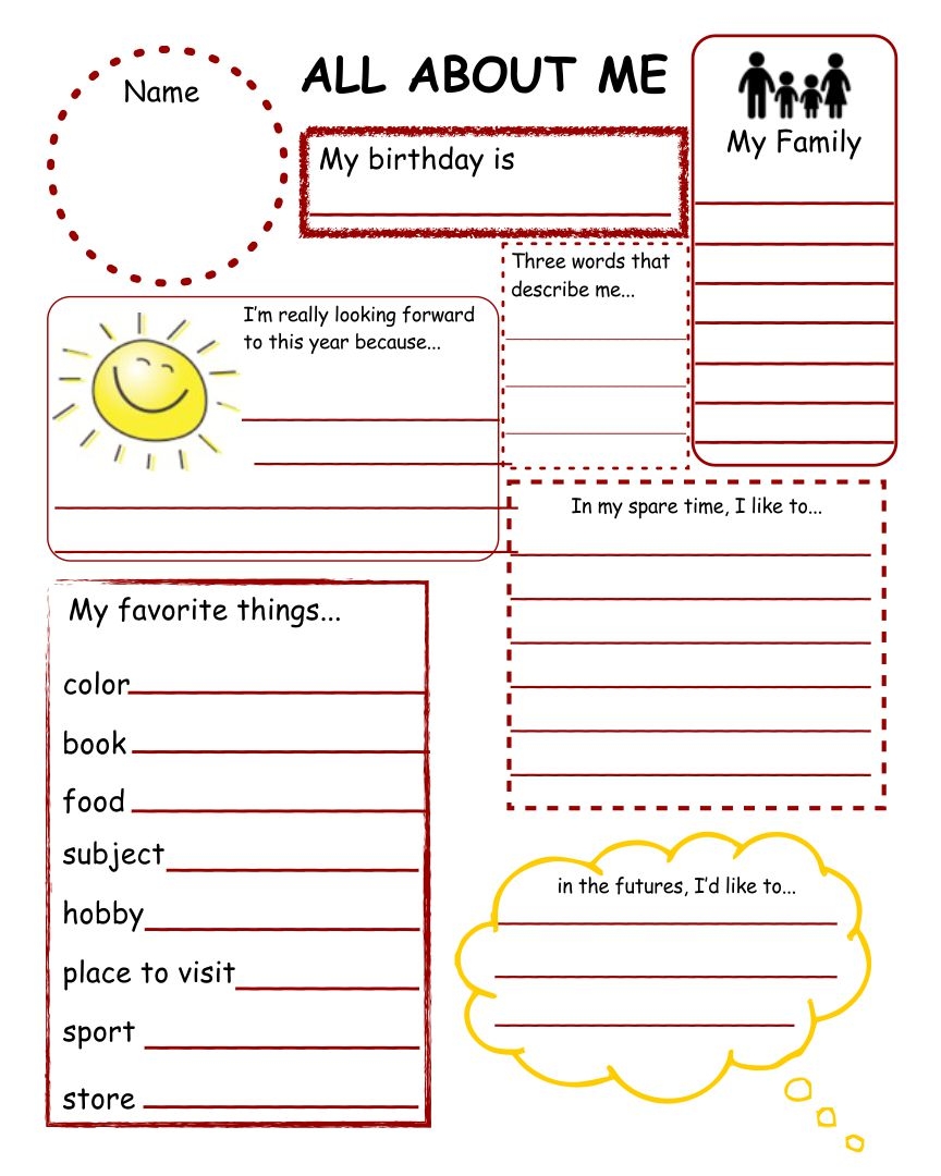 Printable Get To Know Me Questions Worksheets amp List PDF Packet 