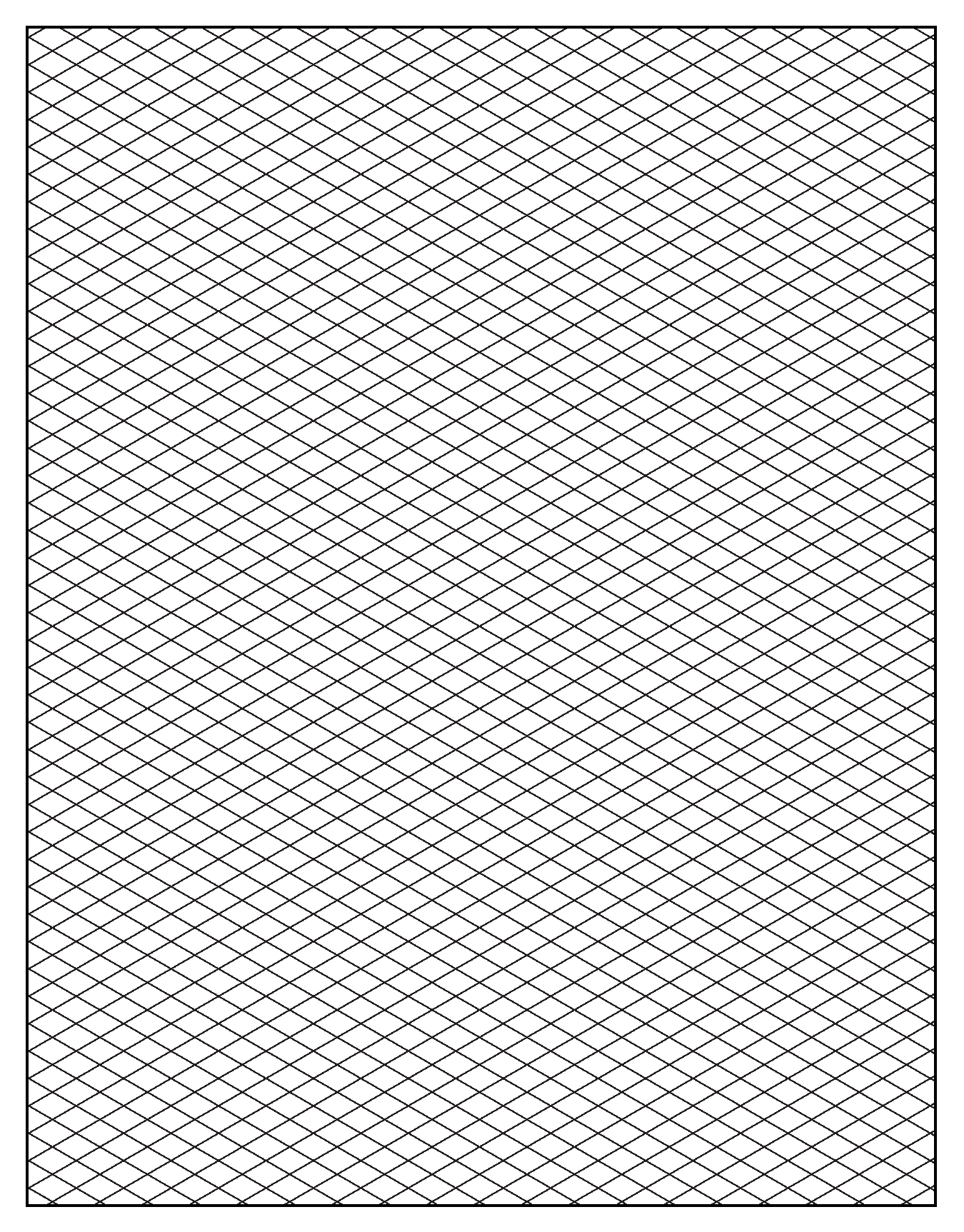 Printable Isometric Graph Paper For Artists