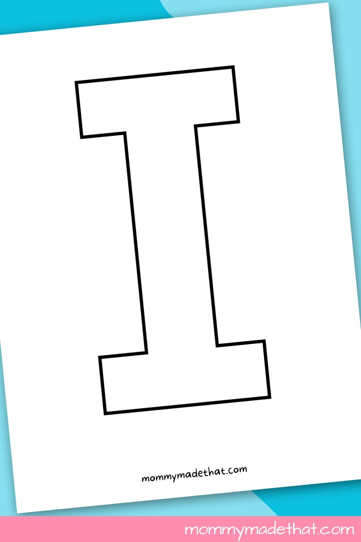 Printable Letter I Template