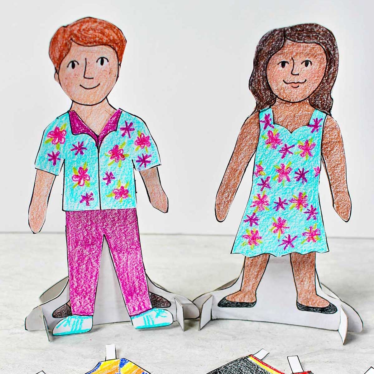 Printable Paper Doll Templates