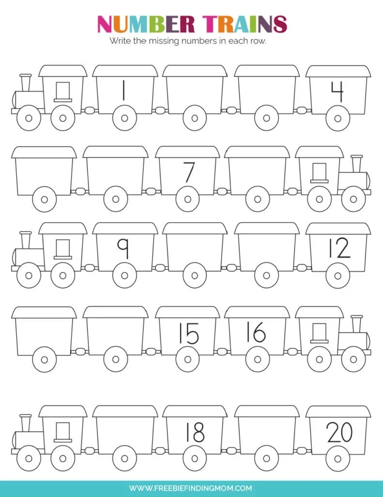 Preschool Worksheets Free Printable Numbers