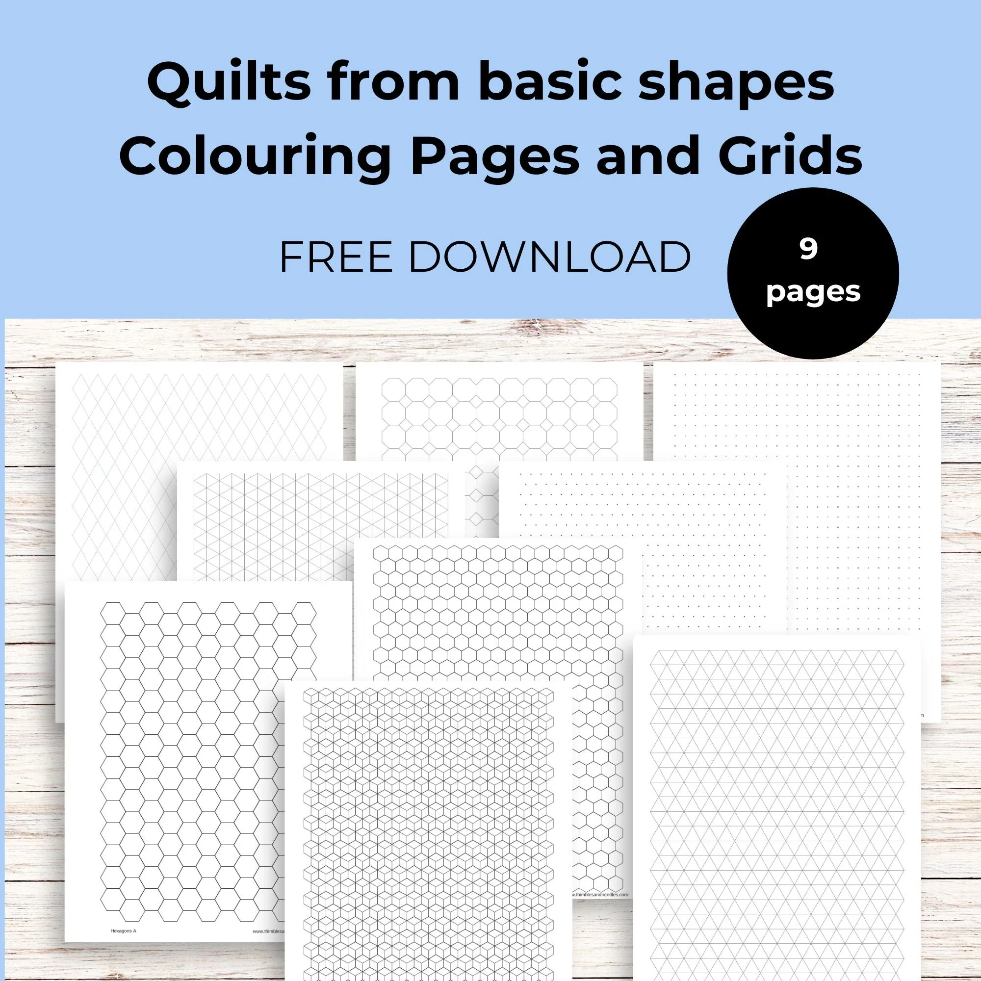 Quilting Grid Papers Free Download Thimbles And Needles