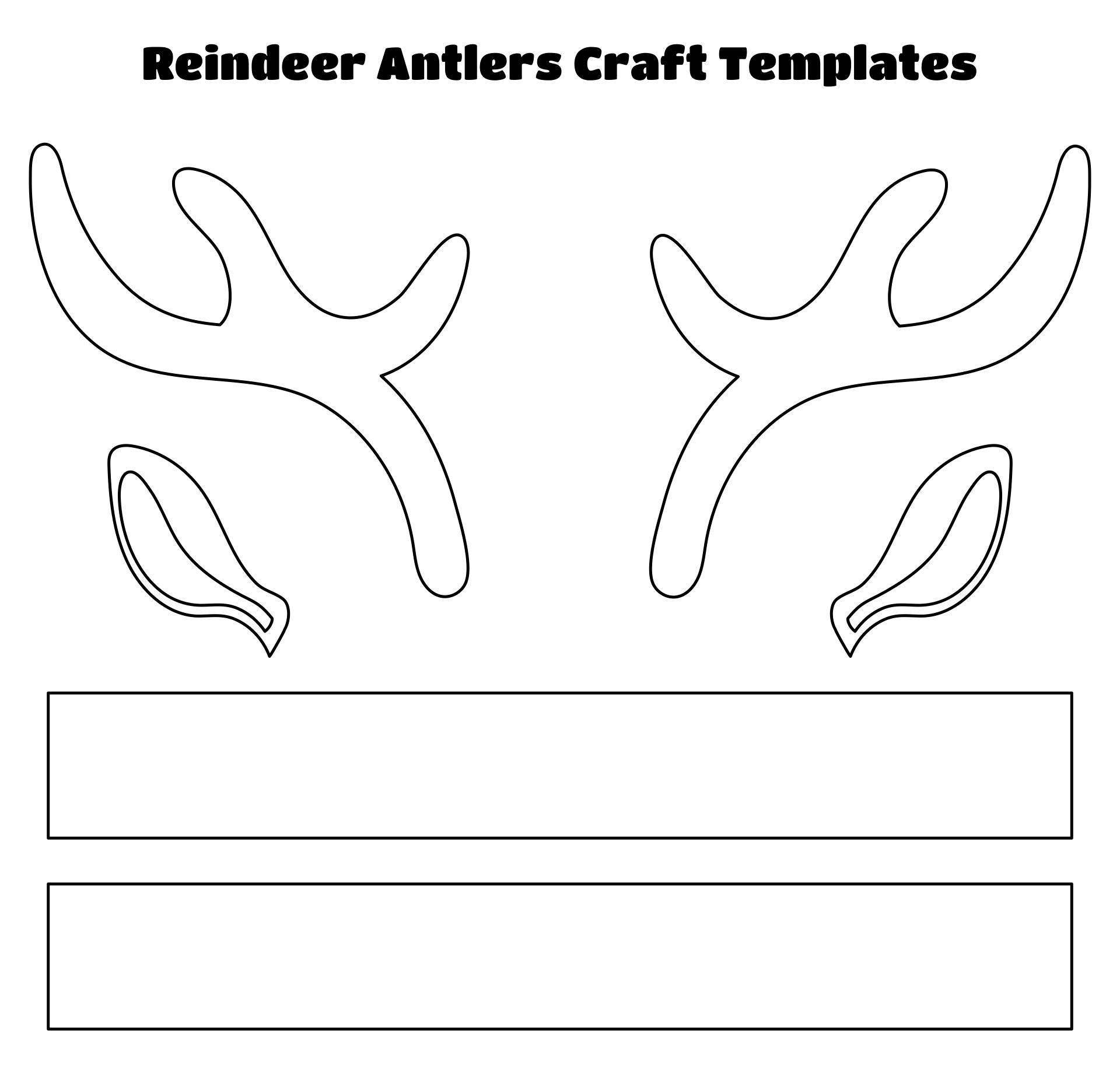 Reindeer Antlers Template