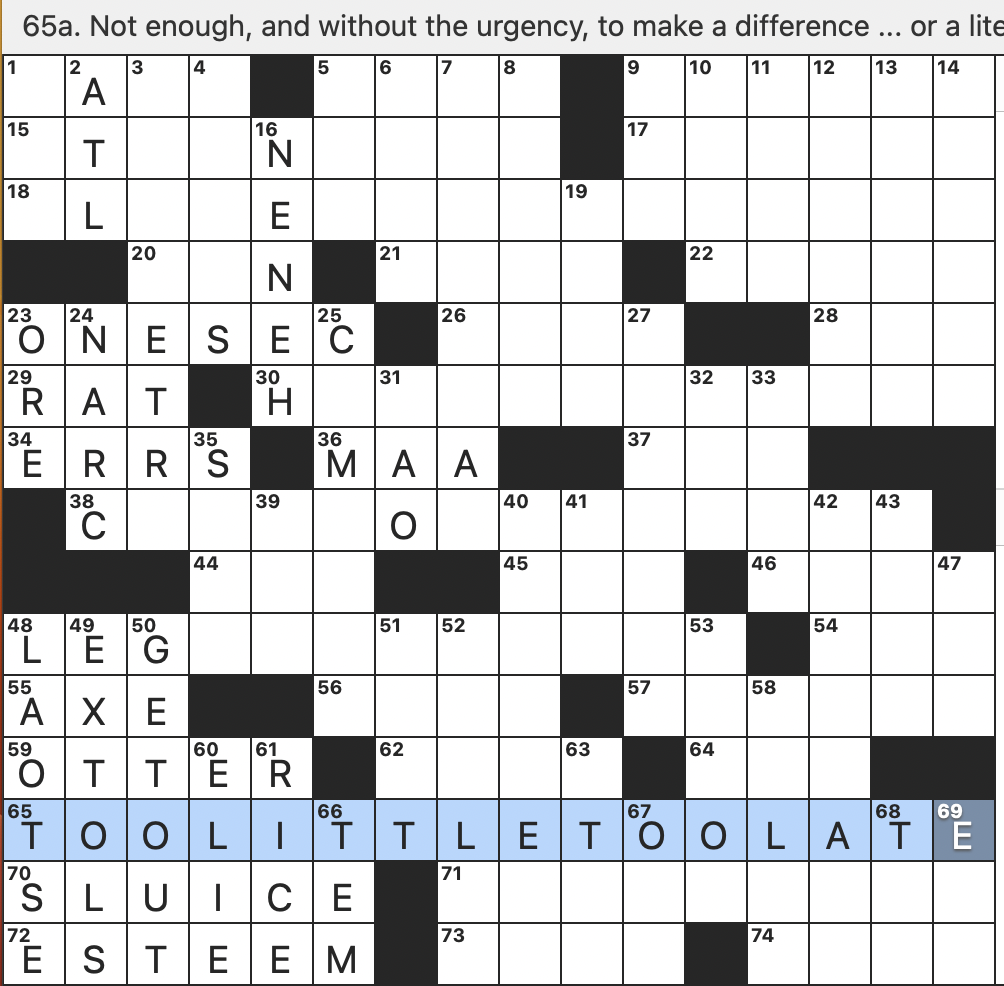 Rex Parker Does The NYT Crossword Puzzle Sci fi Cult Classic Of 