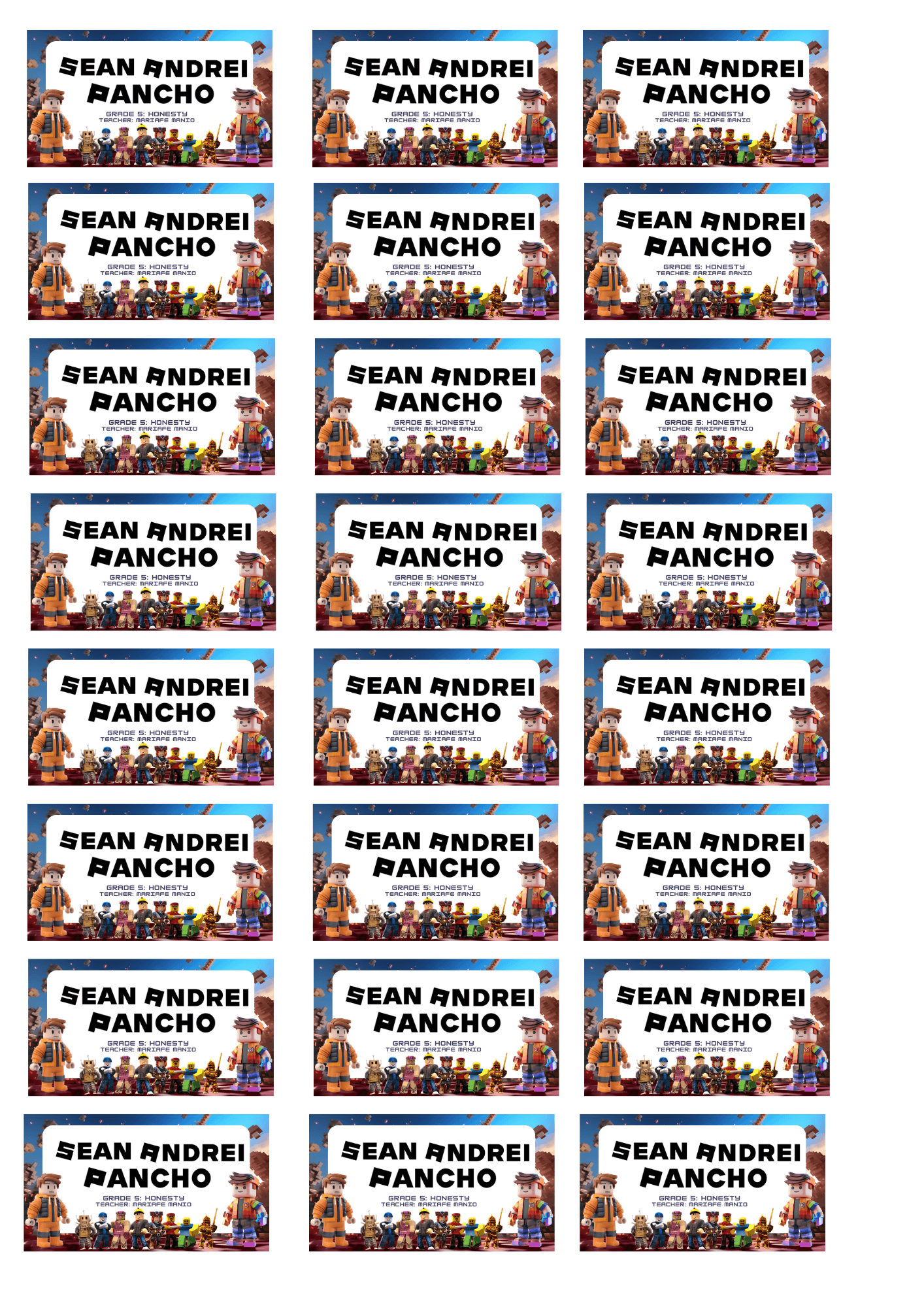 Roblox Name Tags Name Plates By Tincaluza64 Raket PH