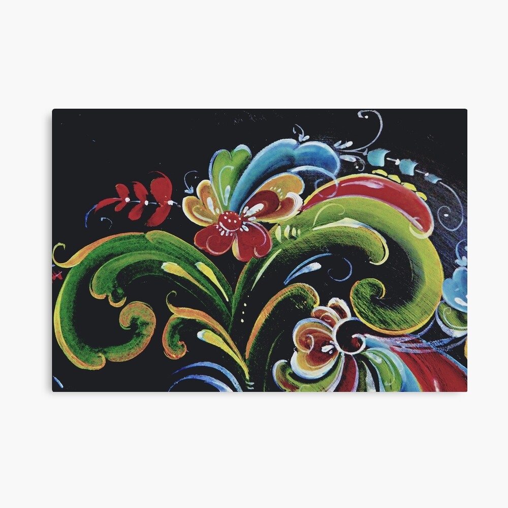 Rosemaling Art From Norway Poster