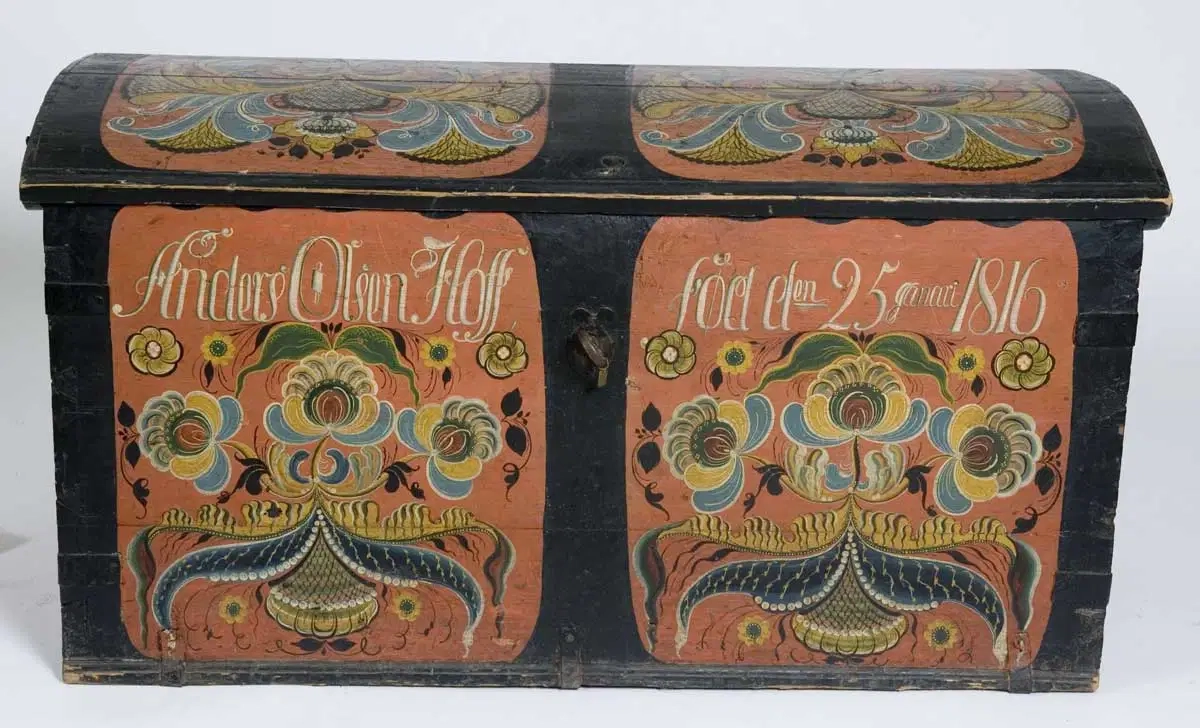 Rosemaling Styles Map Norway