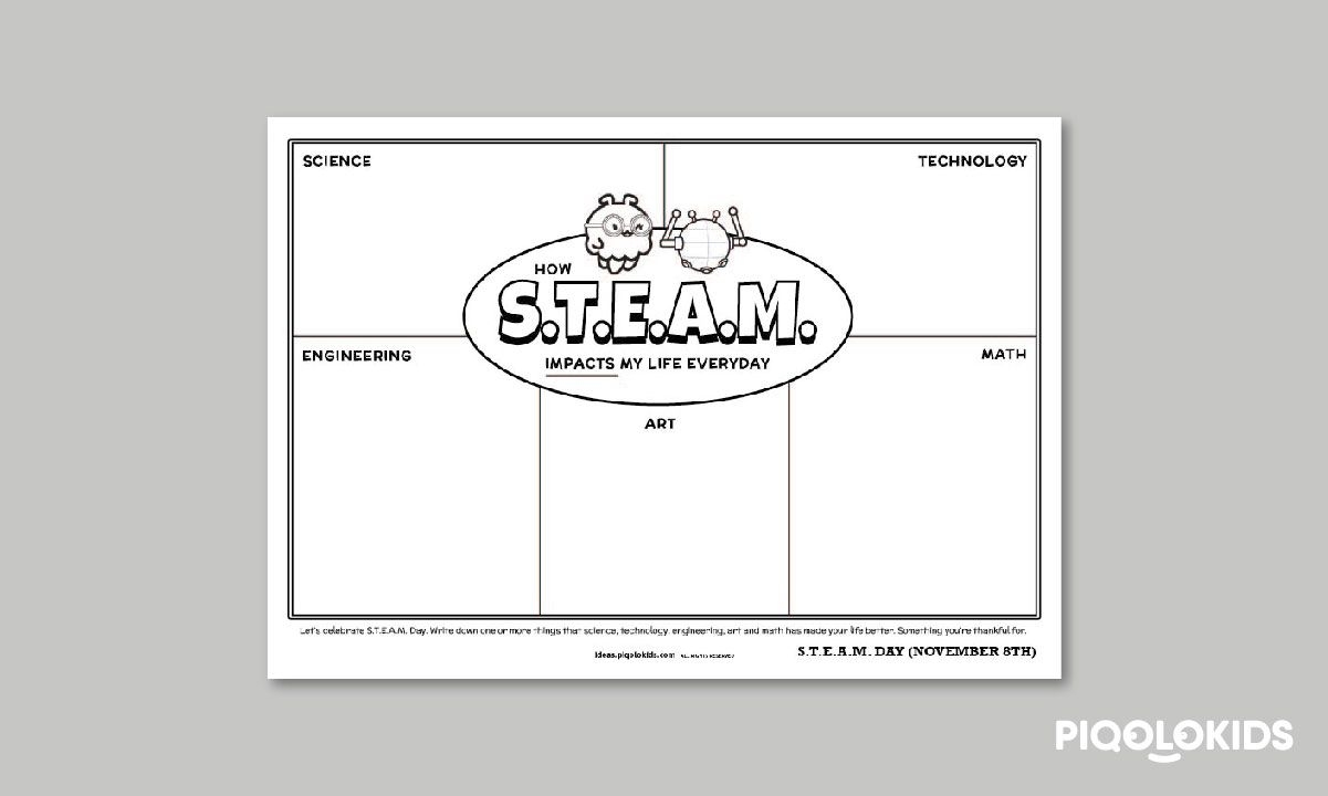 S T E A M Impacts My Life Creative Printable Worksheets For Kids
