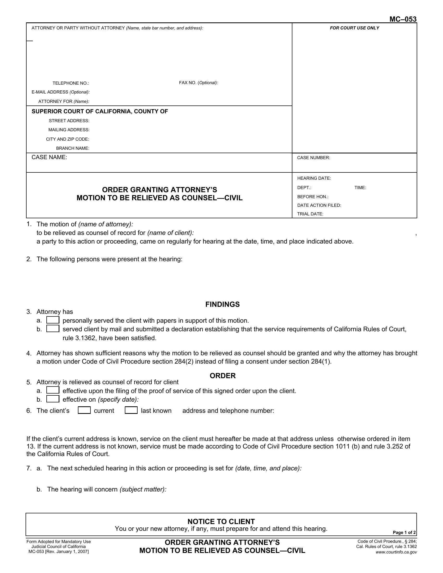 Sc104 Form Printable