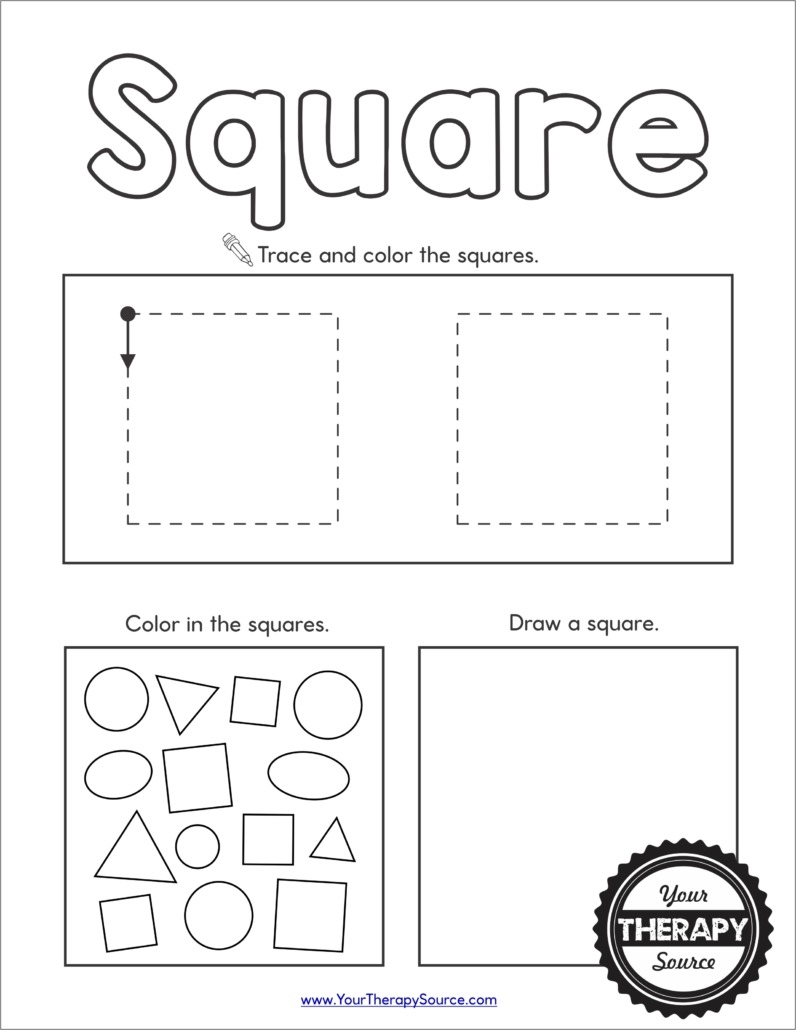 Free Printable Kindergarten Worksheets Shapes