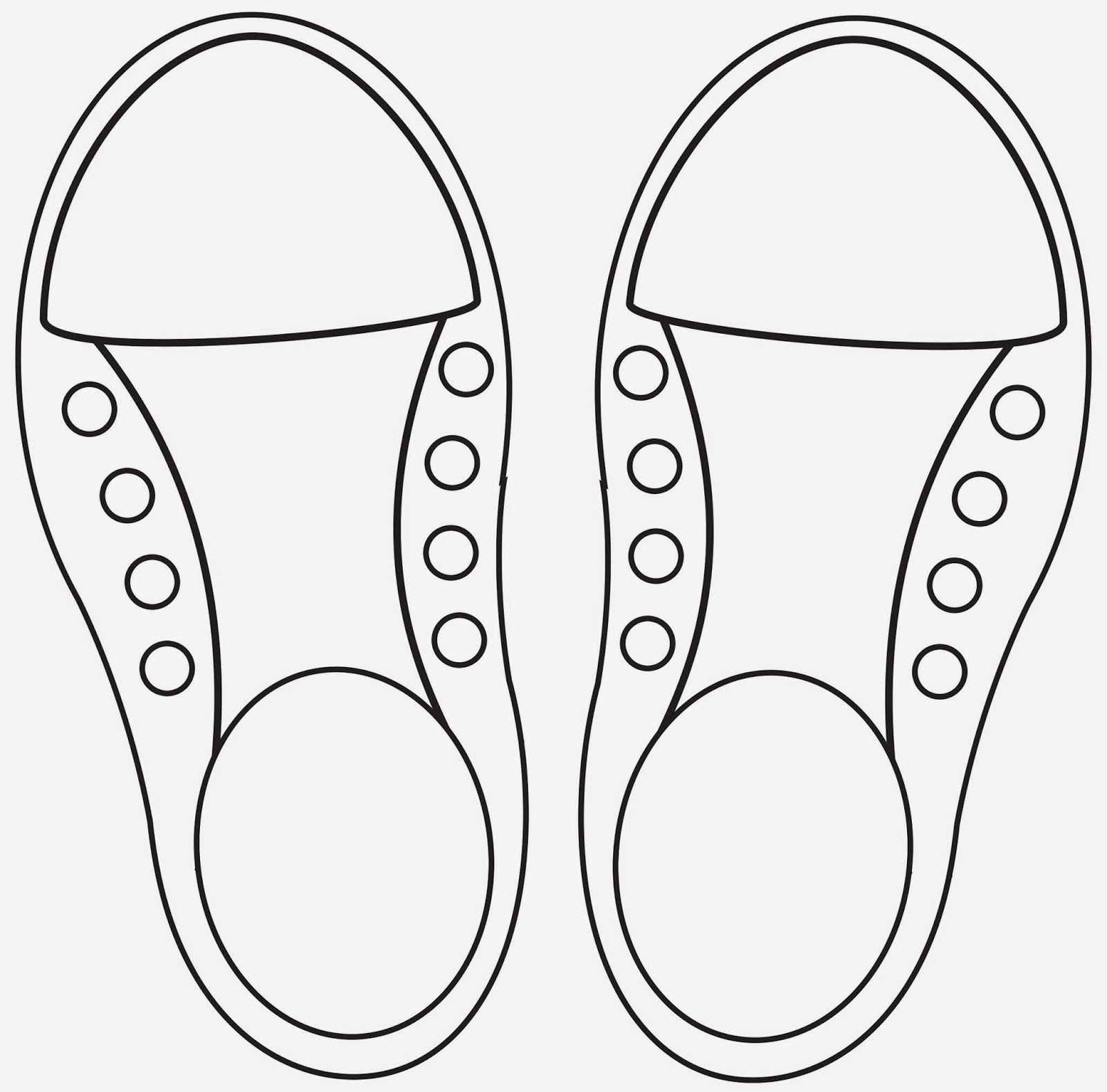 Shoe Tying Shoe Cut Out Template Shoelace Tying Practice Printable 