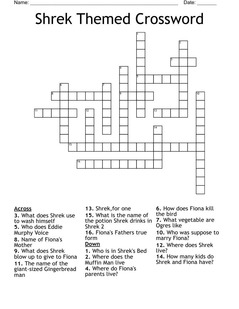 Crossword Puzzles Themed Free Online