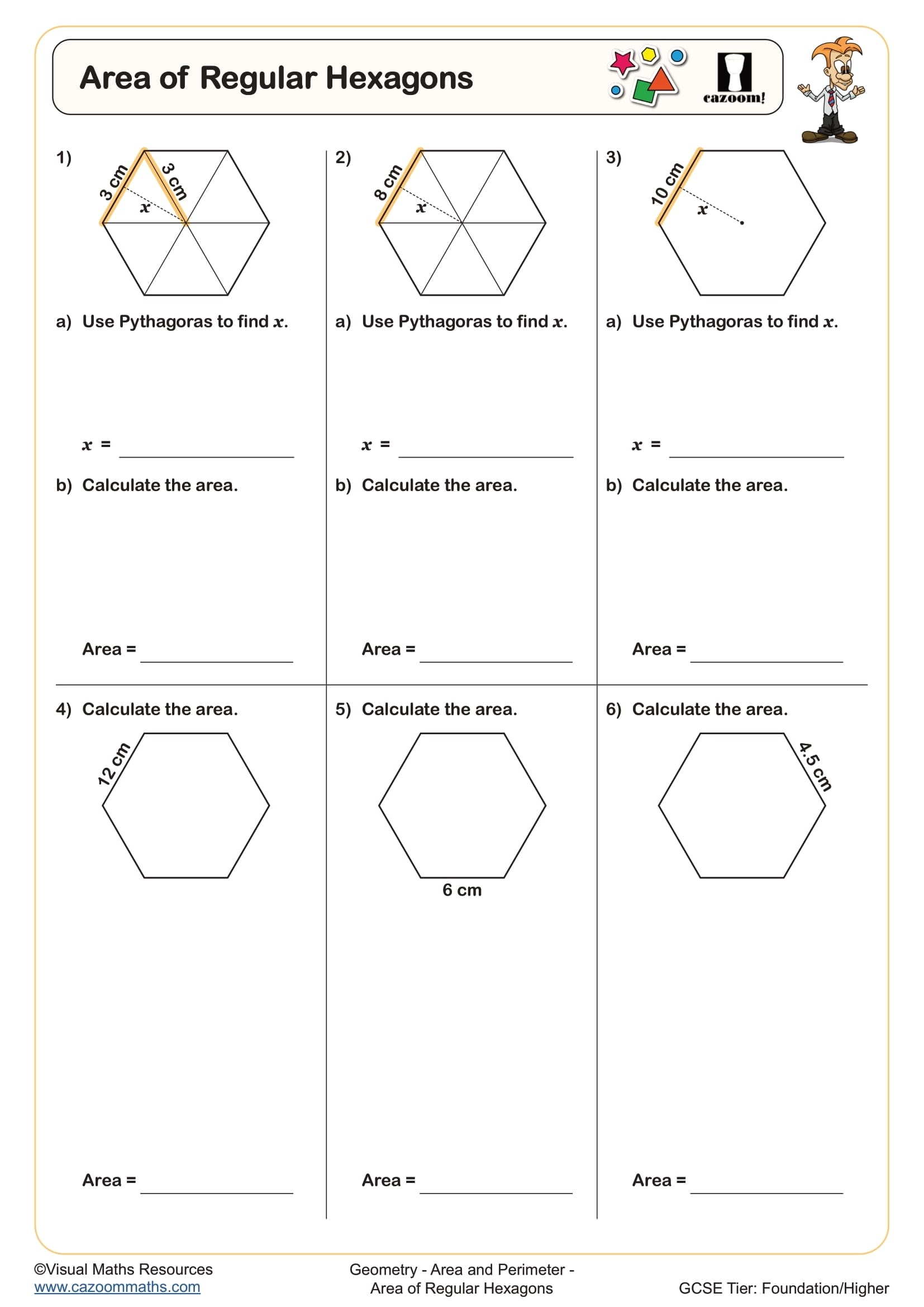 Small Hexagons Printable FREE Teaching Resources