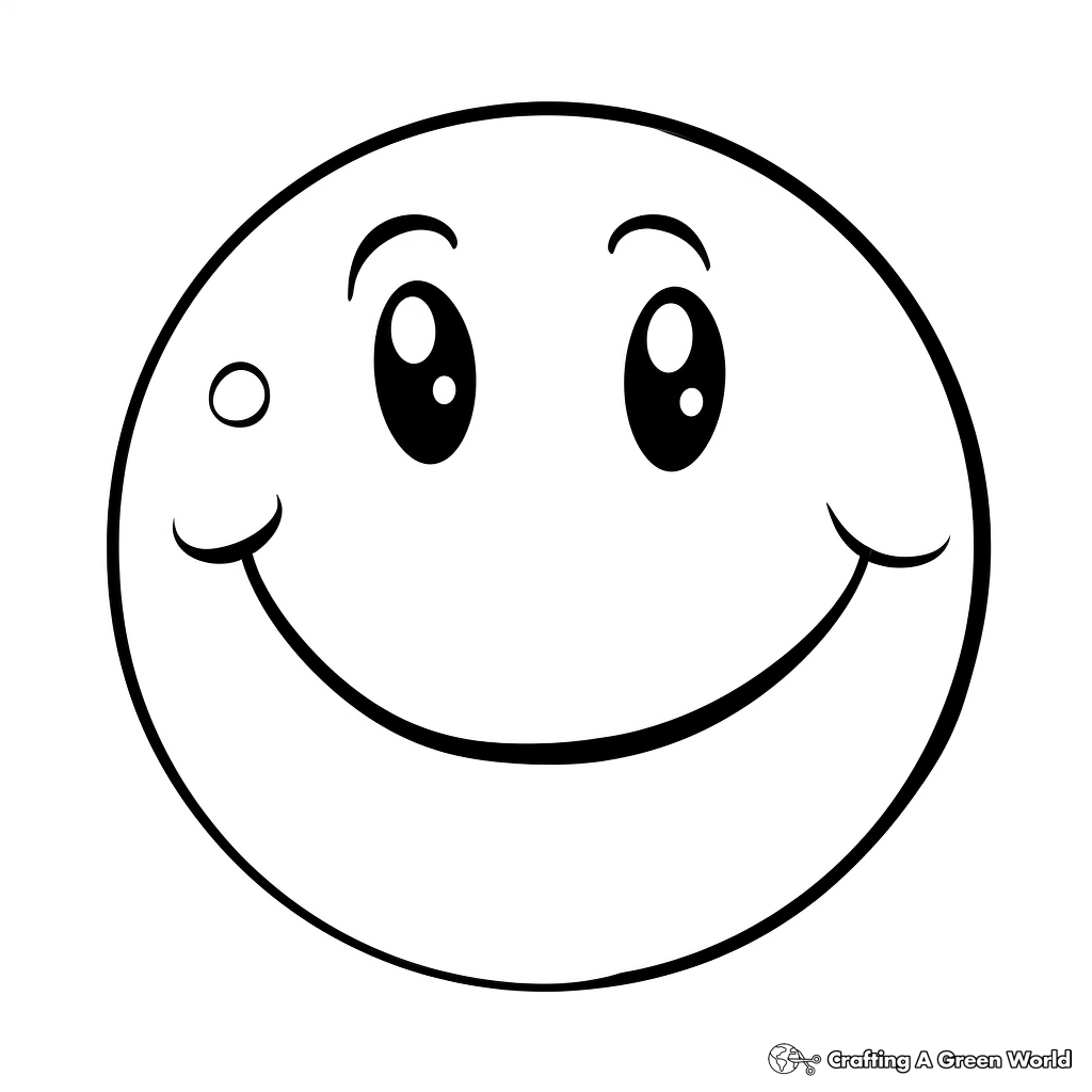 Smiley Face Coloring Pages Free amp Printable 