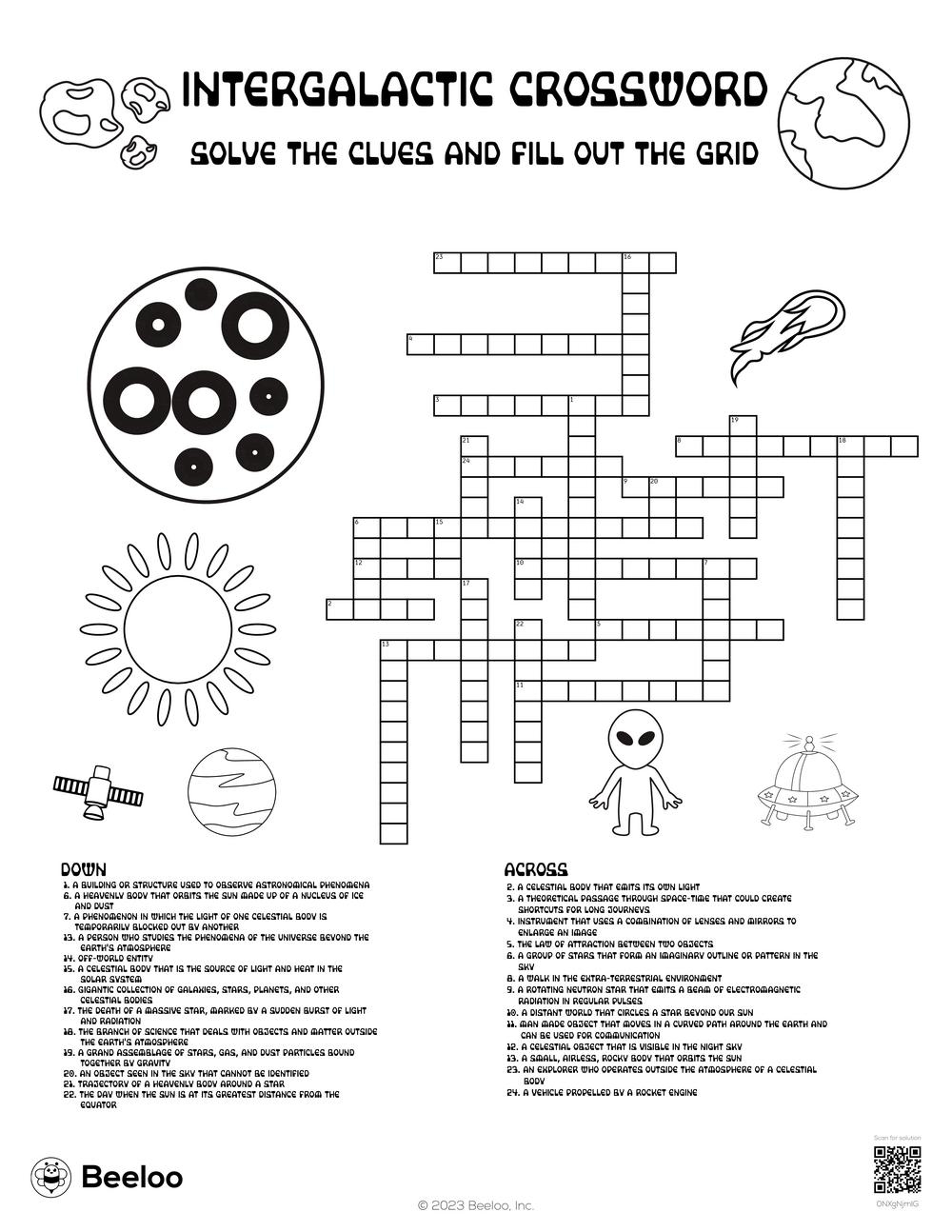 Themed Printable Crossword Puzzles Easy