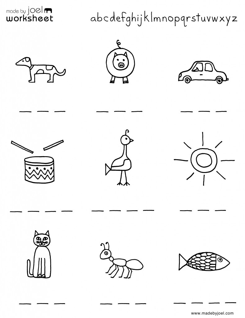 Spelling Worksheet For Summer Kindergarten Made By Joel Spelling Worksheet For Summer Kindergarten Made By Joel