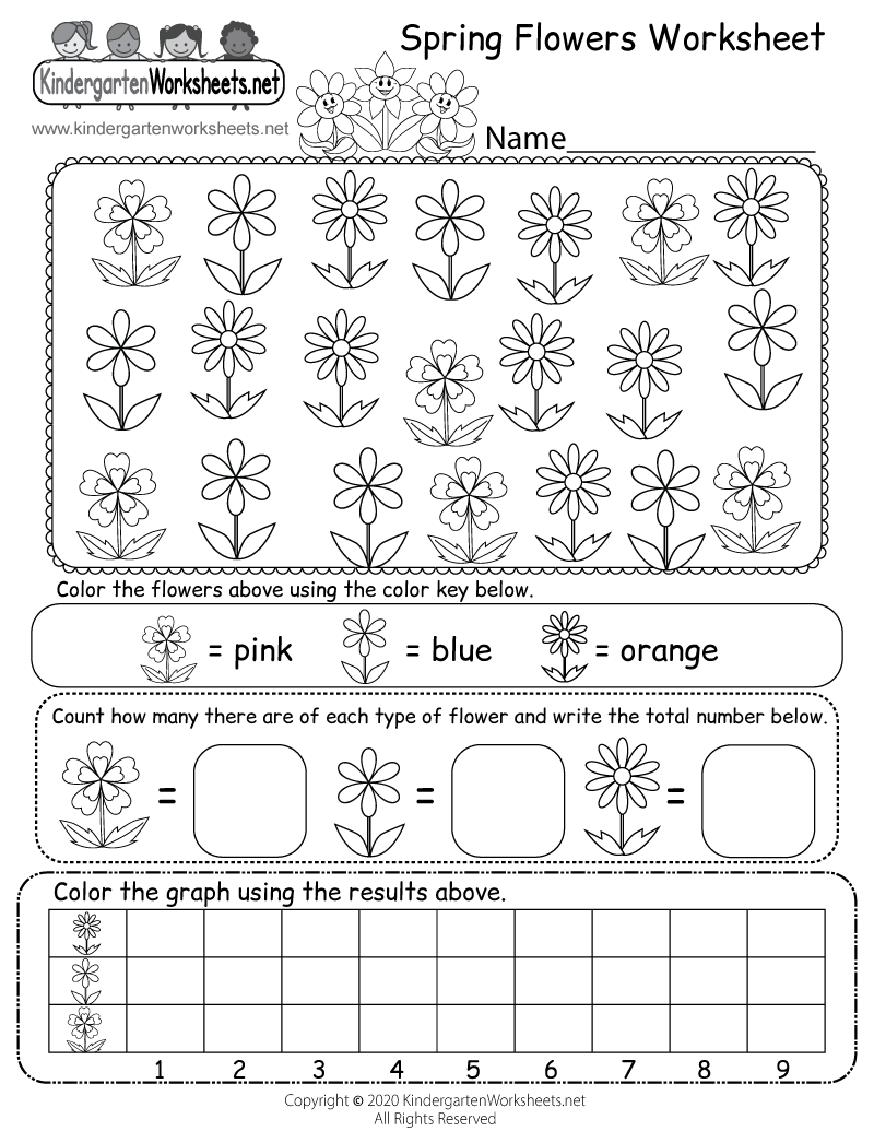 Flowers Printable Worksheets