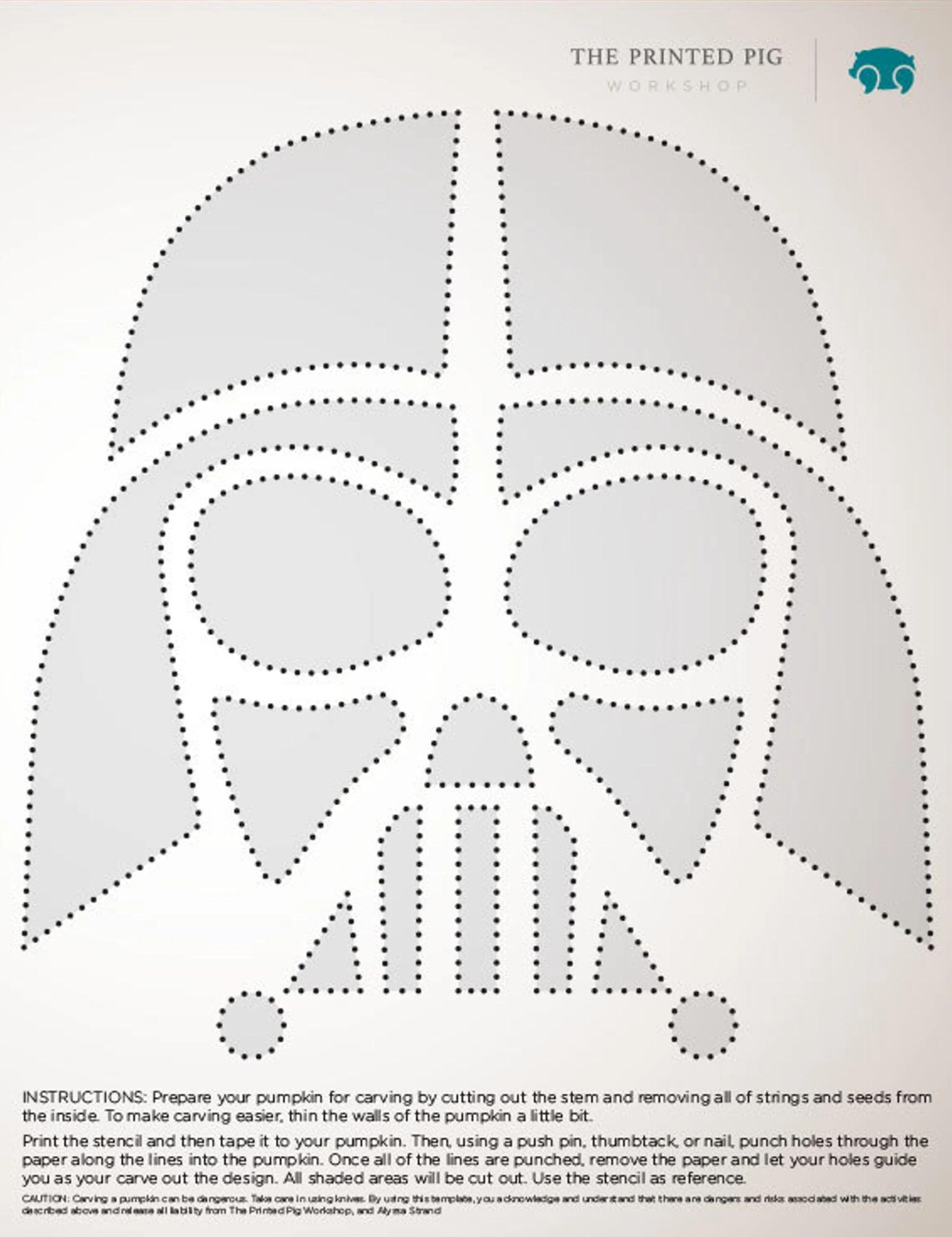 Star Wars Darth Vader Free Pumpkin Stencil Pumpkin Pattern 