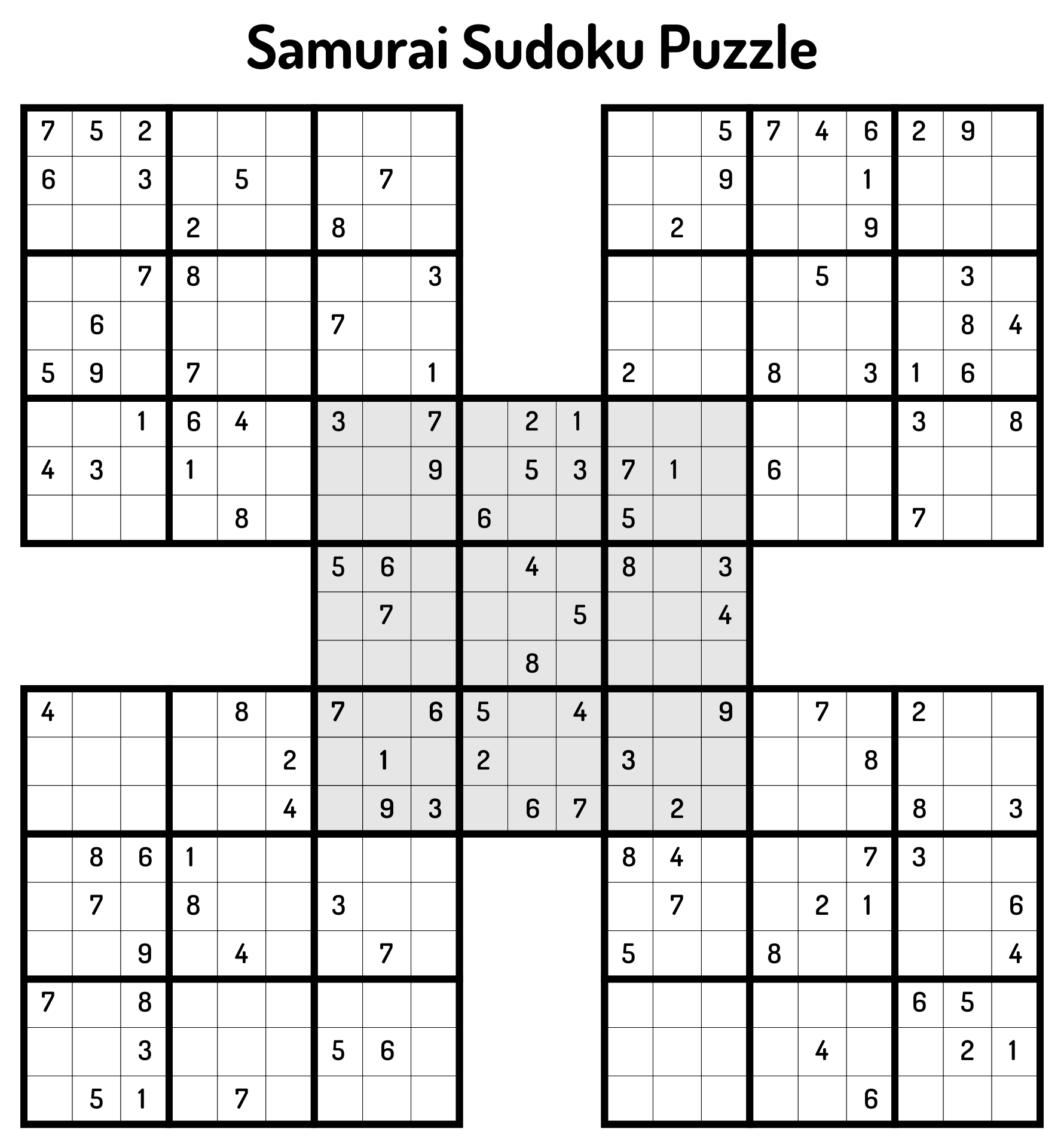Sudoku Puzzles Free Printables Medium