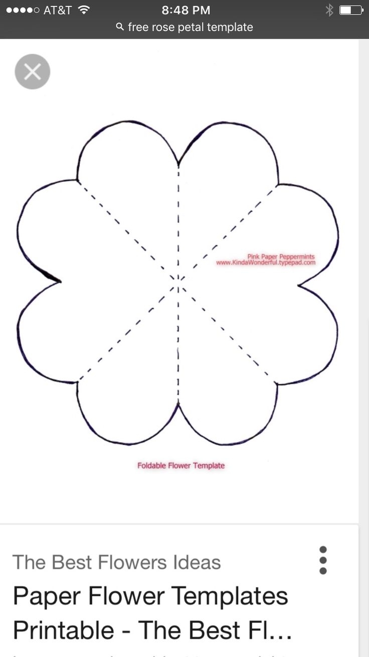 Flower Templates Printable Free