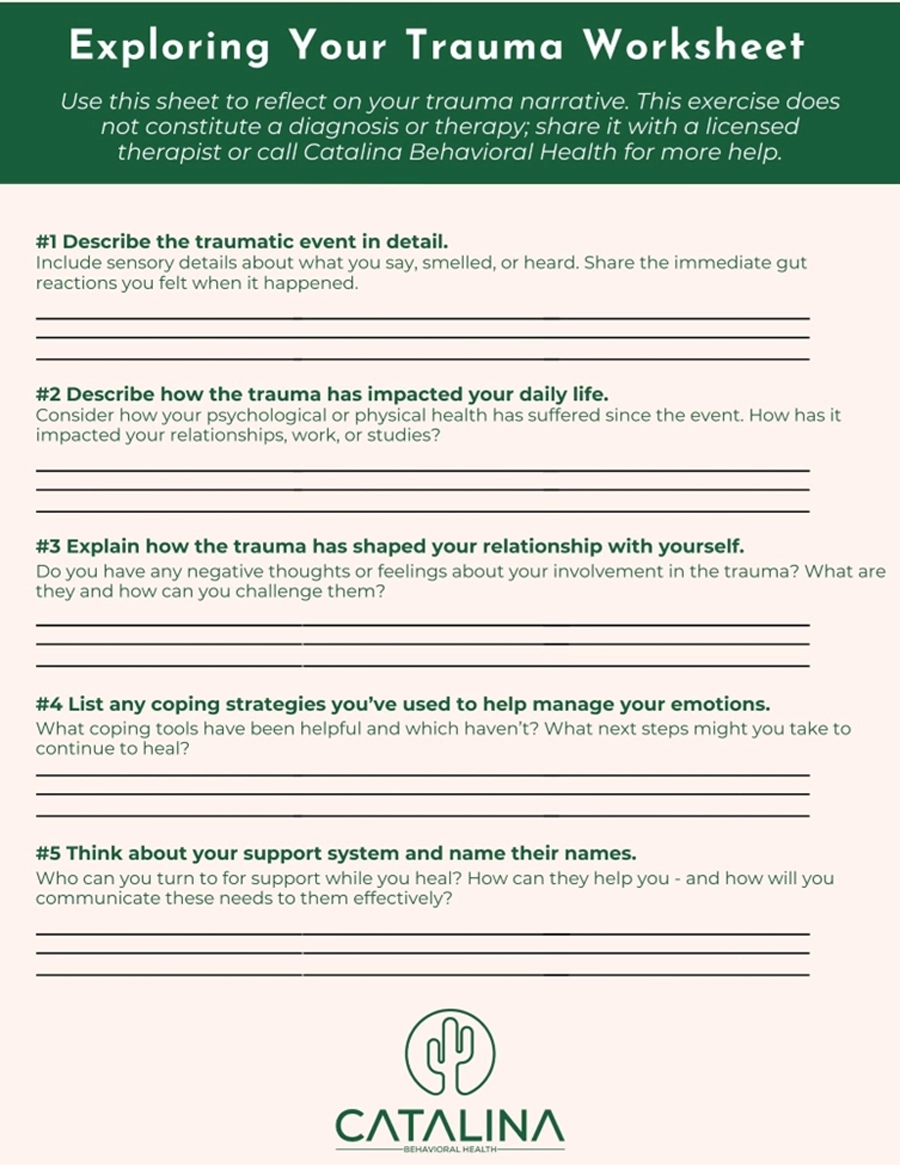 TF CBT Worksheets For Adults Catalina Get Support Today