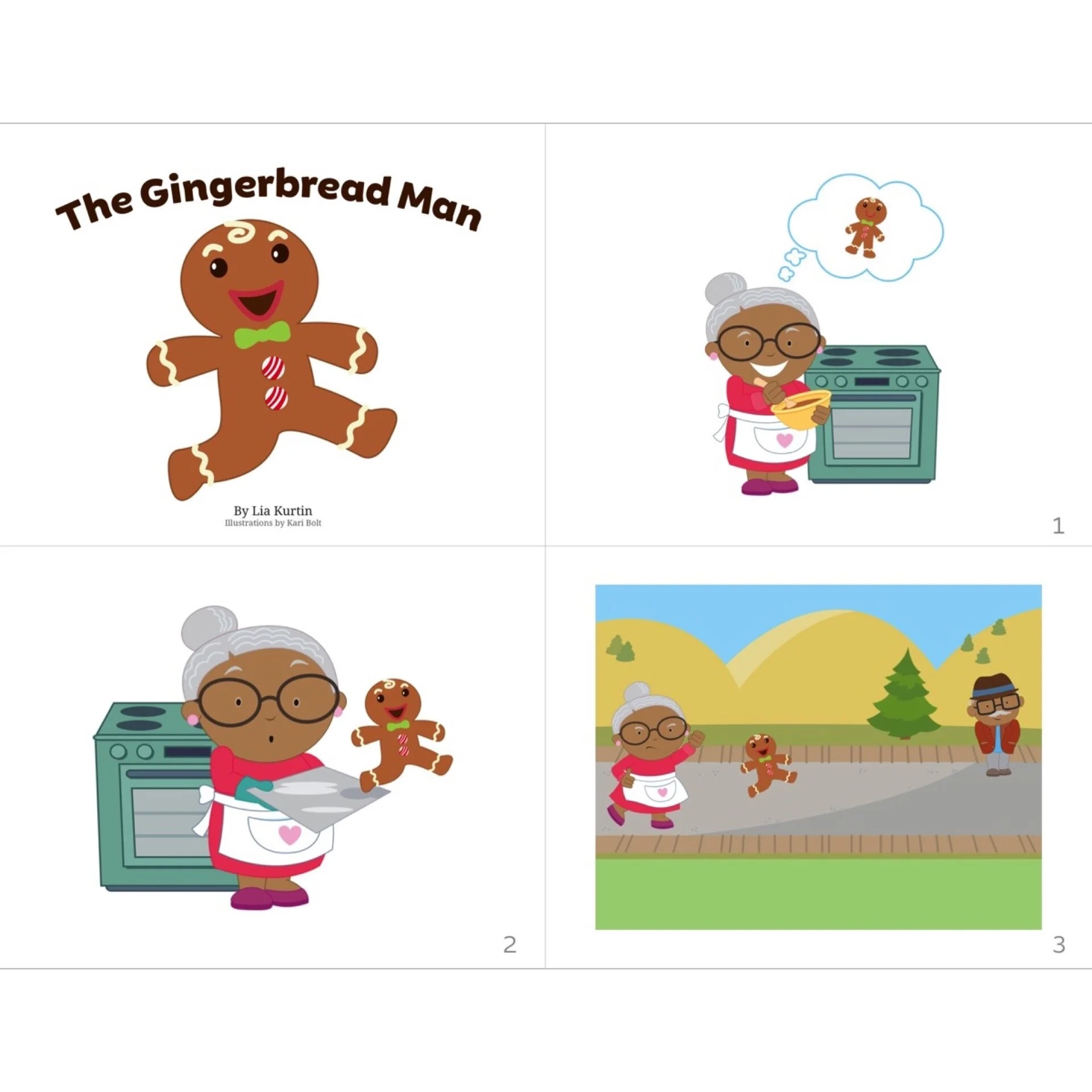The Gingerbread Man Wordless Picture Book Speech Activities For 