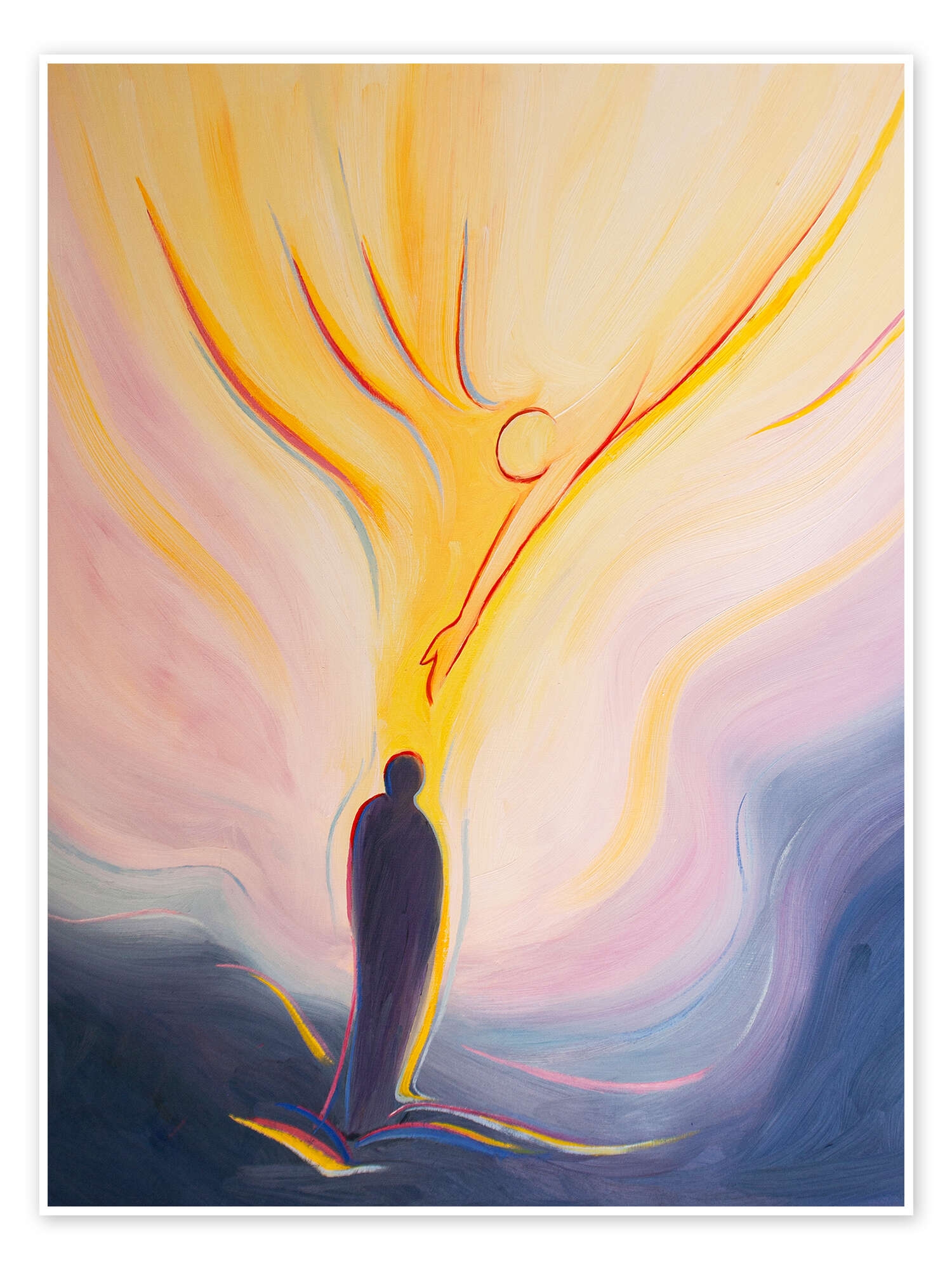 The Holy Spirit Is Like Fire From Heaven Print By Elizabeth Wang 