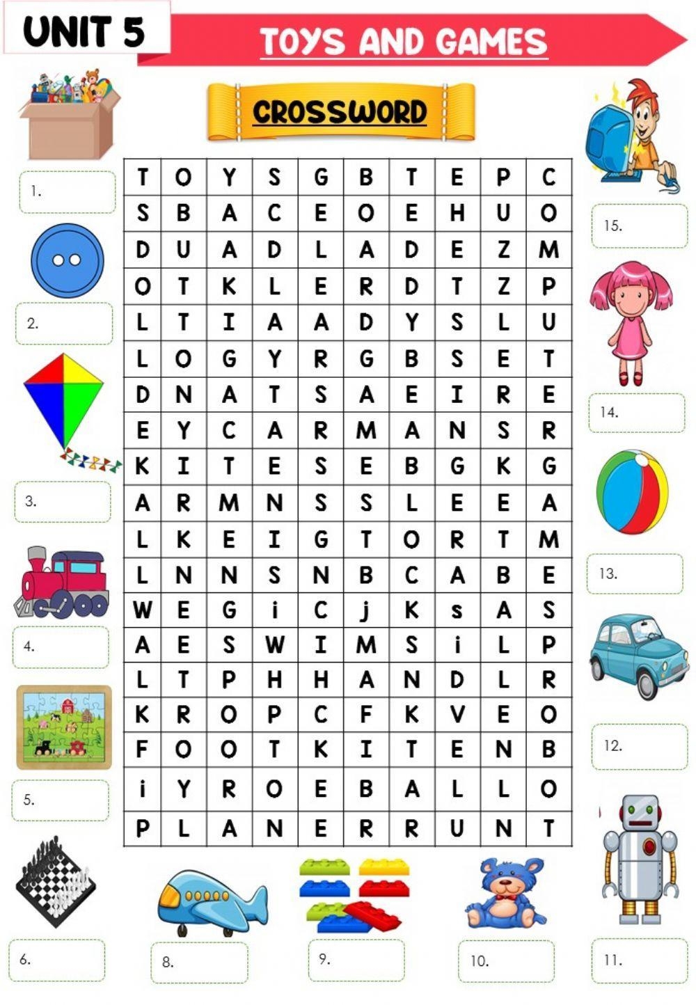 Toys And Games Free Interactive Worksheets 612299
