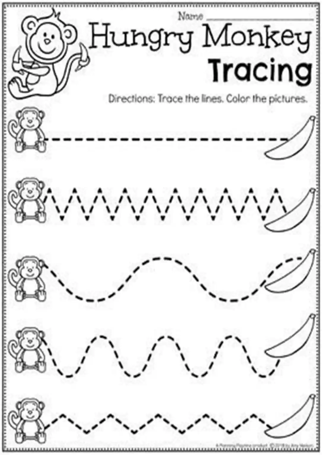 Printable Tracing Worksheets Preschool