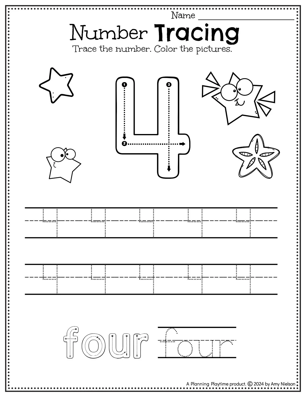 Printable Kids Tracing Worksheets