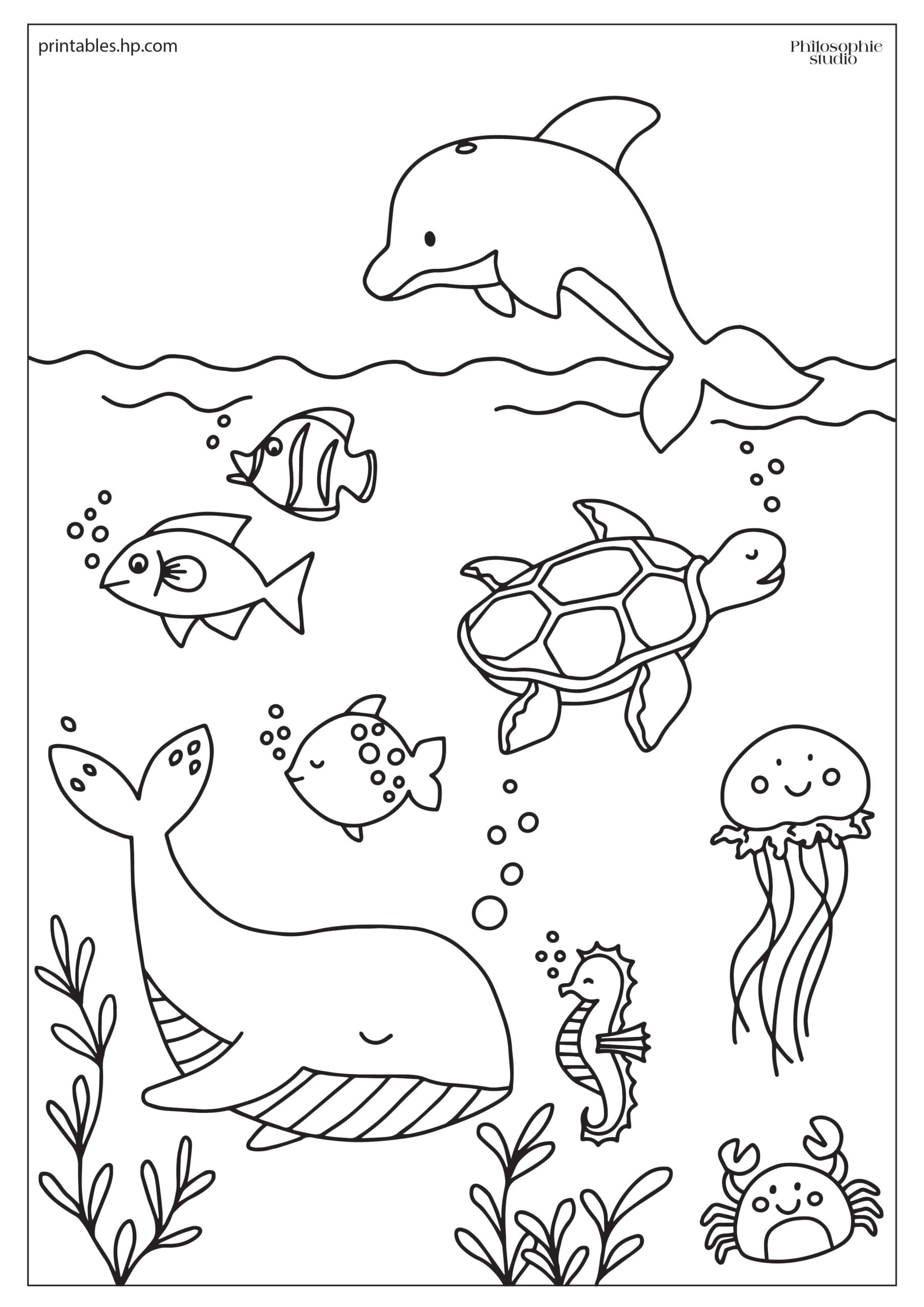 Under The Sea Printables Free Coloring Pages amp Learning 