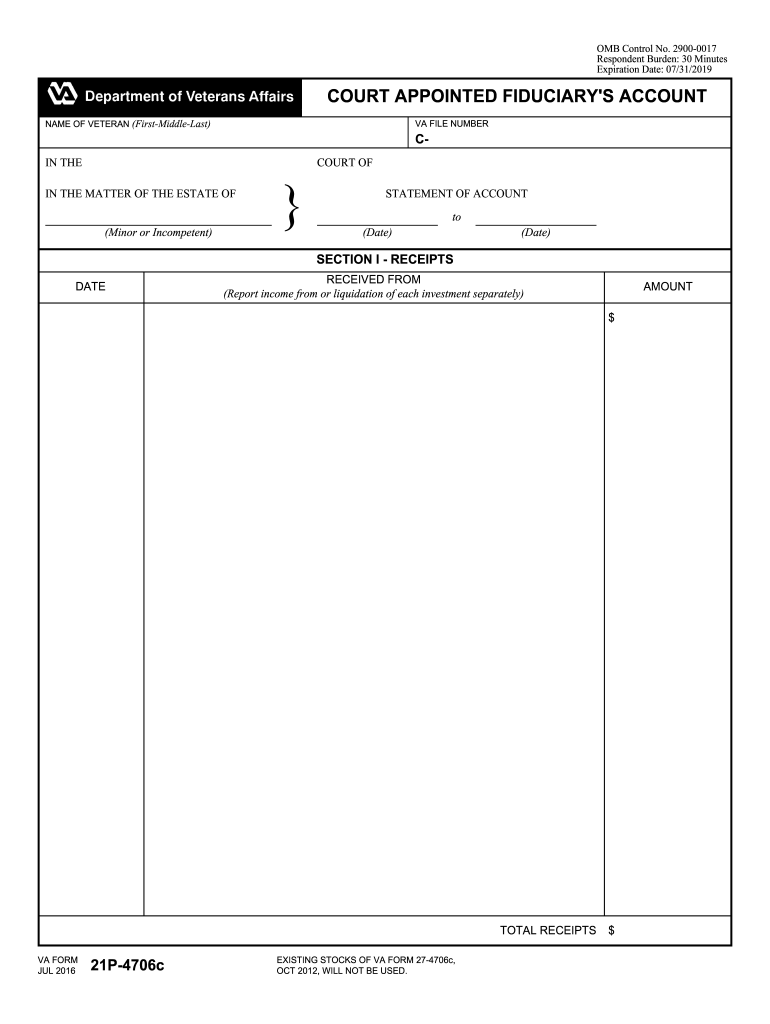Va Form 21p 4706c Fill Out amp Sign Online DocHub