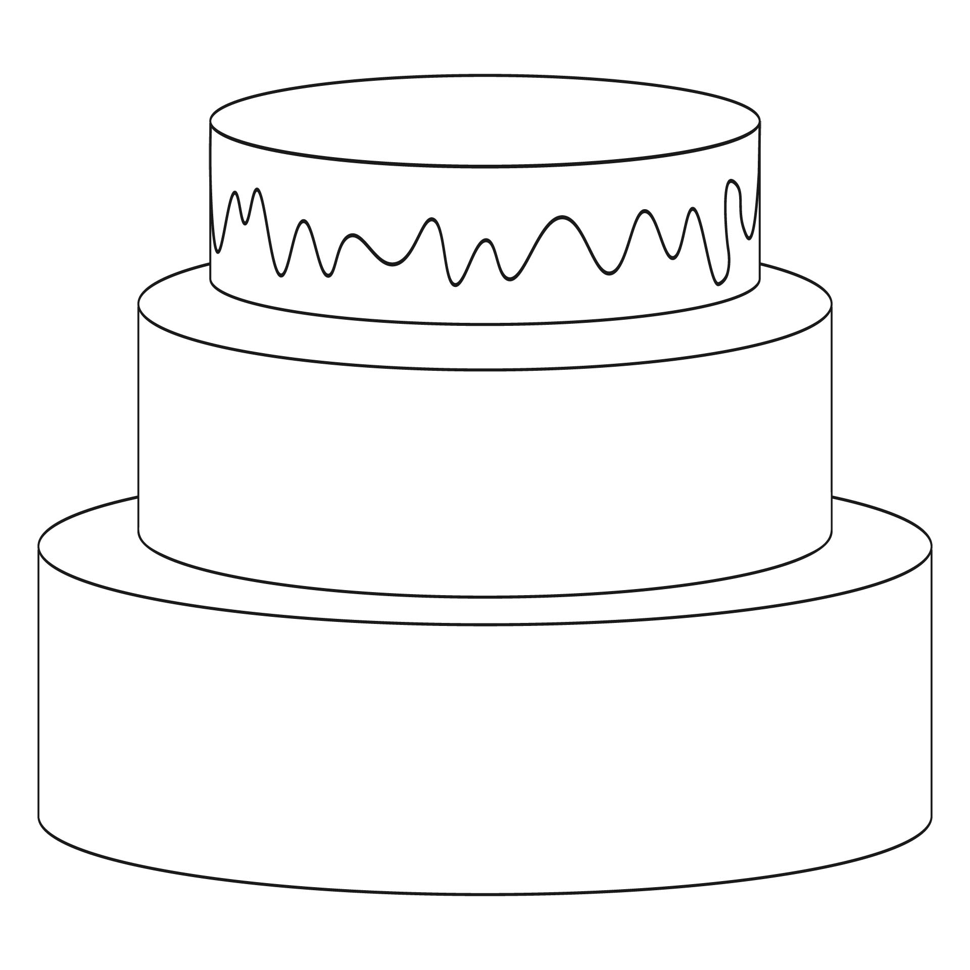 Wedding Cake Template 10 Free PDF Printables Printablee