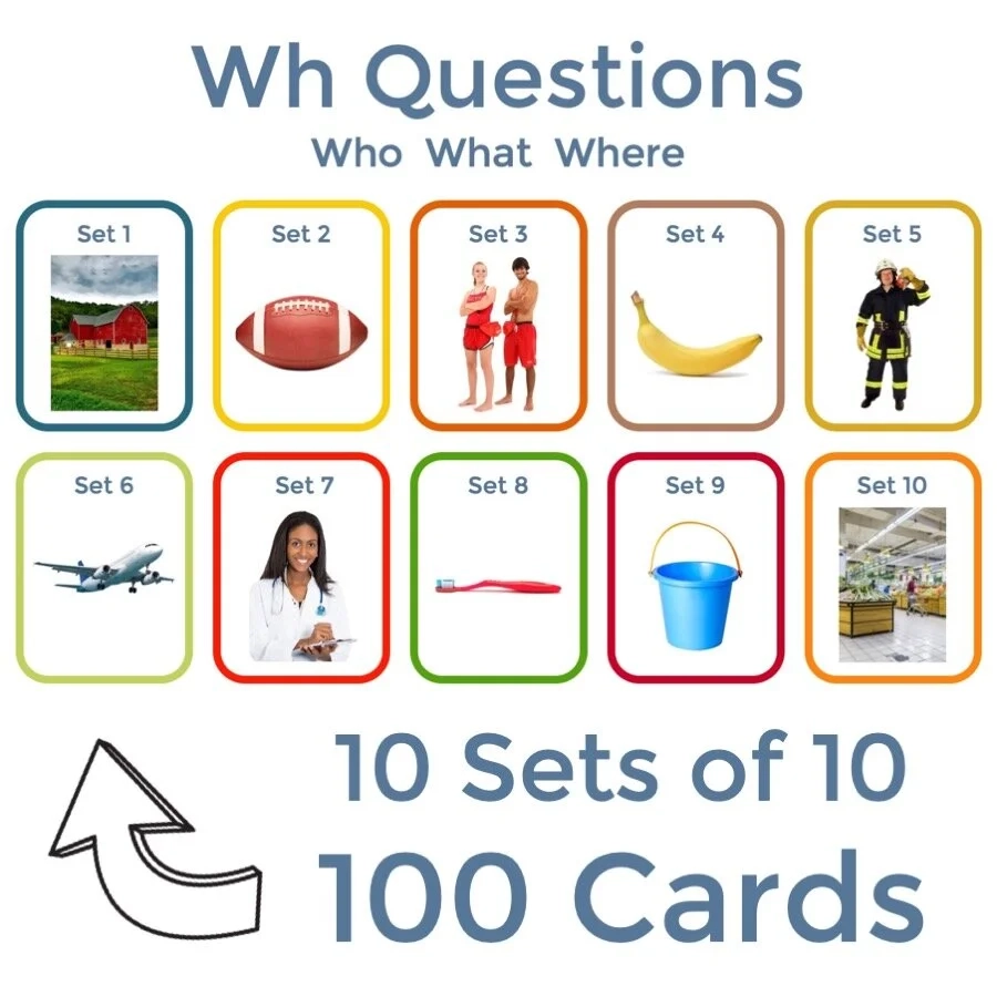 Wh Questions What Where Who Digital PDF And Printables PreK Kindergarten SLP