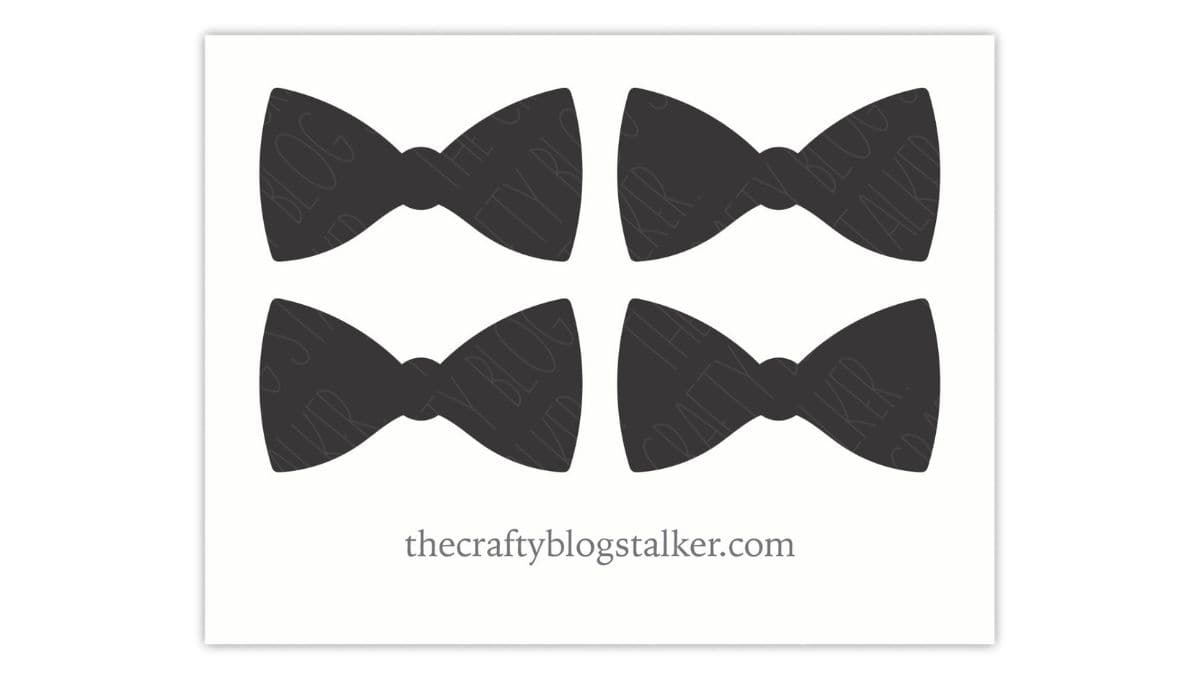Printable Bow Template